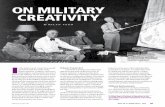On Military Creativity...1877–1878, Anglo-Boer War (1899–1902), and Russo-Japanese War of 1904–1905 was simply ignored. These wars showed enor - mously increased capabilities