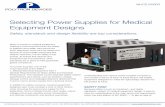 Selecting Power Supplies for Medical Equipment …polytrondevices.com/pdfs/Polytron_WP_MedicalPower...Selecting Power Supplies for Medical Equipment Designs Safety, standards and design