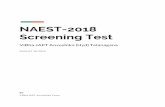 NAEST-2018 Screening Test - Concepts of Physics...Hyderabad and Rangareddy Districts NAEST Screeding round at Hyderabad was coordinated by Shri GLN Murthy, Jitender Singh, Vimal Mishra,