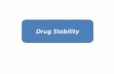 Drug Stability - National University Stability...1.1 Drugs susceptible to hydrolytic degradation If the drug is a derivative of carboxylic acid or contains functional groups based
