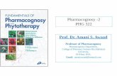Pharmacognosy -2 PHG 322 - PSAU · Pharmacognosy Department, College of Pharmacy Salman Bin Abdulaziz University, Al-Kharj. KSA. ... aldehydic or carboxylic acid groups Involved in