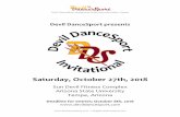 Saturday, October 27th, 2018 - Devil DanceSport · collegiate/amateur ballroom dance competition in the state of Arizona. The competition will include amateur single-dance events