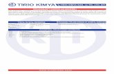 TİRİO KİMYA SAN. ve TİC. LTD. ŞTİ TRIO-ALKALINITY CONTROL ... · TİRİO KİMYA SAN. ve TİC. LTD. ŞTİ TYPICAL PHYSICAL PROPERTIES PACKAGING TYPE AND STORAGE OF CHEMICAL SUBSTANCE