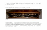 THE GREBE SYNCHROPHASE MU-1 RADIO. - worldphacoworldphaco.com/uploads/THE_GREBE_MU-1.pdf · THE GREBE SYNCHROPHASE MU-1 RADIO. Dr. Hugo Holden. March 2015. INTRODUCTION: If ever there