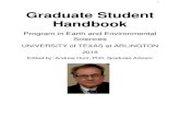 Graduate Student Handbook Handbook 2018.pdf3 OVERVIEW OF THE GRADUATE PROGRAM The program in Environmental and Earth Sciences is designed to provide a graduate student an integrated,