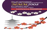 The 14 International MultiMedia Modeling Conference MMM2008research.nii.ac.jp/mmm2008/MMM2008Program.pdf · Welcome to the 14th International Multimedia Modeling Conference (MMM2008),