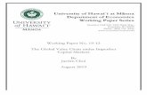 University of Hawai`i at Mānoa Department of Economics ... · supplier. The standard hold-up problem arises, and the multinational ﬁrm requires a higher compensating transfer fee