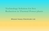 Technology Solution for Sox Reduction in Thermal …soxnox2018.missionenergy.org/presentations/BHEL.pdfNeed for FGD Combustion of fuel having sulphur results in SO 2 Emission 95 –96