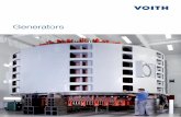 Generators - voith.com · generators can also be utilized for fre-History of generators and motor-generators quency stabilization of the grid. The highly sensitive control systems