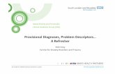 ProvisionalDiagnoses,ProblemDescriptors… ARefresher* · Introduc