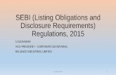 SEBI (Listing Obligations and Disclosure Requirements ... 2015...آ  â€¢SEBI notified SEBI (Listing Obligations
