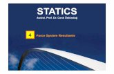STATICS - İTÜustunda1/course/StaticsC04_05_22102013.pdf4 Force System Resultants STATICS ... • For resultant moment of two couples at point P, M R = M 1 + M 2 ... Since this new