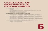 COLLEGE OF BUSINESS & ECONOMICS · BACHELOR OF BUSINESS ADMINISTRATION (BBA) MAJORS BBA MINORS DISCIPLINES (FIELDS OF STUDY) ... ACCT 389 Special Topics (3) ACCT 421 International