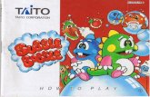 Bubble Bobble (Nes) - Oldiesrising Nes/Bubble Bobble.pdf · the beasties in the bubble and smash them with a mighty jump or a high speed charge. Try to eat the food items that are