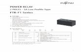 POWER RELAY · 2020-01-09 · 1 POWER RELAY FTR-F1 Series FEATURES • • DPST/DPDT 5A Low profile (height: 16.5mm) Pin configuration compatible to VB Glow wire compliant type available