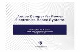 Active Damper for Power Electronics Based Systems · HARMONY SYMPOSIUM – HAOFENG BAI 14 Realization of the Active damper Control strategy 1 1 a a Ls Cs _ _ ia dc pa dc K K s * i