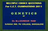 MULTIPLE CHOICE QUESTIONS For C.E.T. EXAMINATIONS 2011kea.kar.nic.in/Outreach/Biology/E4/Genetics.pdf · 2011-03-29 · multiple choice questions for c.e.t. examinations 2011 by dr.