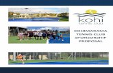 Sponsorship Proposal Template - Kohimarama Tenniskohimaramatennis.co.nz/UFresource/Sponsorship_Proposal.pdf · SPONSORSHIP PROPOSAL . We have 20+ volunteers who carry out a variety
