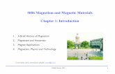 5006 Magnetism and Magnetic Materials Chapter 1: Introduction · 2016-02-03 · Dublin January 2007 1 5006 Magnetism and Magnetic Materials Chapter 1: Introduction 1. A Brief History