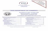 OHIO DEPARTMENT OF COMMERCEcontracted with PSI licensure:certification (PSI) to conduct the examination program. PSI provides examinations through a network of computer examination