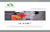 iCOR · 2019-07-31 · Giatec iCOR® is a compact and comprehensive non-destructive testing (NDT) device for corrosion evaluation of reinforced concrete structures. iCOR® can be