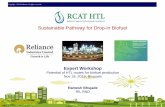 Sustainable Pathway for Drop-in Biofuel · 2019-12-03 · RCAT-HTL 4 –5 billion bbl Green Crude Global Scenario Waste million tons per annum MSW 2000 Food Waste 1066 Agro Waste
