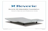 Reverie 3E Adjustable Foundation - Personal …Plug the power cord into a grounded electrical outlet. NOTE: An Electrical surge protection unit is recommended (not included). Remove