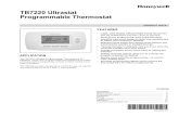 63-2636 03 - TB7220 Ultrastat Programmable …...TB7220 ULTRASTAT PROGRAMMABLE THERMOSTAT 5 63-2636—03 Install Wallplate (See Fig. 8) Mount the thermostat horizontally on the wall: