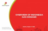 OVERVIEW OF INDONESIA GAS DEMAND · 2018-08-28 · s – d south sulawesi north sumatera east jawa maluku west papua aceh central sulawesi east kalimantan central sumatera south sumatera