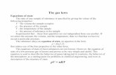 The gas lawsfaculty.fiu.edu/~mebela/chm3410_chapter1.pdf · The molar volume, Vm, of any substance is the volume the substance occupies per mole of molecules. Molar volume = (volume