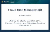 Fraud Risk ManagementGuidelines (ISO, 2018) ISO 31010:2009, ... • ISO 31000: “coordinated activities to direct and control an organization with regard to risk” ...