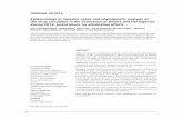 Epidemiology of measles cases and phylogenetic analysis of ...ljkzedo.ba/mgpdf/mg32/01_Salimovic_Besic_1054_A.pdf · Diagnostics and Research Nalaz, Sarajevo, 6Department of Medical