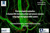 Pharmacological Responses in Cultured Human iPSC … · 2017-10-11 · Cook et al., Nat. Rev. Drug Descov., 13, 419‐431, 2014 Human iPSC-derived neurons are expected as a new toxicological
