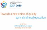 Towards a new vision of quality early childhood educationanggunpaud.kemdikbud.go.id/images/upload/images... · Towards a new vision of quality early childhood education ali formen