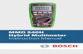 MMD 540H Hybrid Multimeter Instruction Manual · 2 Introduction 3 Safety 7 Getting Started 8 Digital LCD Display 8 Front Panel Description 9 LCD Symbols 10 Push-button Functions ...