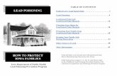 LEAD POISONING Federal Law: Lead-based Paint · -based paint free. (A blank form is included in this booklet.) Sellers must offer buyers 10 days to check for lead hazards. Sellers