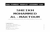 Famous People Lessons - Barack Obama€¦  · Web viewHe owns Dubai ( ) youth, Sheikh Mohammed joined meetings with bankers, businessmen and intellectuals. ( ) grooming Sheik Mohammed