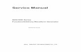 Service Manual - Siglent · IV SDG1000 Service Manual Overview for the Document The document is for SDG1000 series arbitrary waveform generator, which will be mostly written as generator