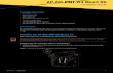 AP-220-MNT-W3 Mount Kit - Airheads Community · 2017-05-31 · AP-220-MNT-W3 Drill Template AP-220-MNT-W3 Mount Kit Installation Guide (this document) Introduction The AP-220-MNT-W3