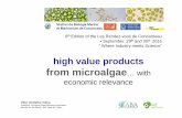 high value products from microalgae… with economic relevance...high value products 8th Edition of the Les Rendez-vous de Concarneau • September, 29 th and 30 th 2016" Where Industry