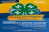 TEXAS 4-H YOUTH DEVELOPMENT PROGRAMagrilifecdn.tamu.edu/fannin4h/files/2016/02/National-4-H-Congress... · TEXAS 4-H YOUTH DEVELOPMENT PROGRAM. National 4-H Congress will be Thursday,