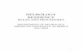 NEUROLOGY RESIDENCY...2 FOREWORD This Neurology Residency Rules and Procedures handbook is intended as a handy reference for all Neurology clinical faculty, residents, fellows, and