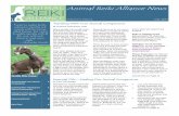 Animal Reiki Alliance News · Reiki Tails 4 Animal Reiki Alliance News Volume 1, Issue 2 July 2011 By Christina Chambreau, DVM . When you’re on vacation and your pet stays home,