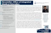 Newsletter: Office of Integrated Medical Educationoime.utoronto.ca/Assets/Root+Digital+Assets/... · Office of Integrated Medical Education Newsletter May 2014 / 2 our integration
