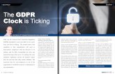 The GDPR Clock is Ticking - ClusterSeven · Clock is Ticking Ubiquity of End User Computing applications - a huge risk to compliance In the banking and financial sector, where applications