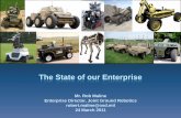 The State of our Enterprise6 • Non-profit, Industry Organization • Created in 2008 at the encouragement of the Joint Ground Robotics Enterprise • Other Transaction Agreement