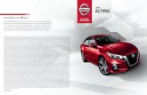 2019 ALTIMA - Nissan Canada · prevent alllcollisions and may not provide warning or brak ing in all conditions. Driver should monitor traffic conditions and brak e as needed to prevent