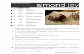 almond joy - almond joy 1 ¢â€œ cups all purpose ¯¬â€our cakes. ¢¼ teaspoon baking soda 2 teaspoons baking