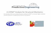 LS-DYNA Analysis for Structural Mechanics LS-DYNA Analysis for Structural Mechanics 2014 Proprietary
