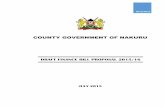 THE COUNTY GOVERNMENT OF NAKURUnakuru.go.ke/wp-content/uploads/2014/03/Final-Draft... · 2015-08-06 · DRAFT FINANCE BILL, 2015 2 THE COUNTY GOVERNMENT OF NAKURU FINANCE BILL, 2015